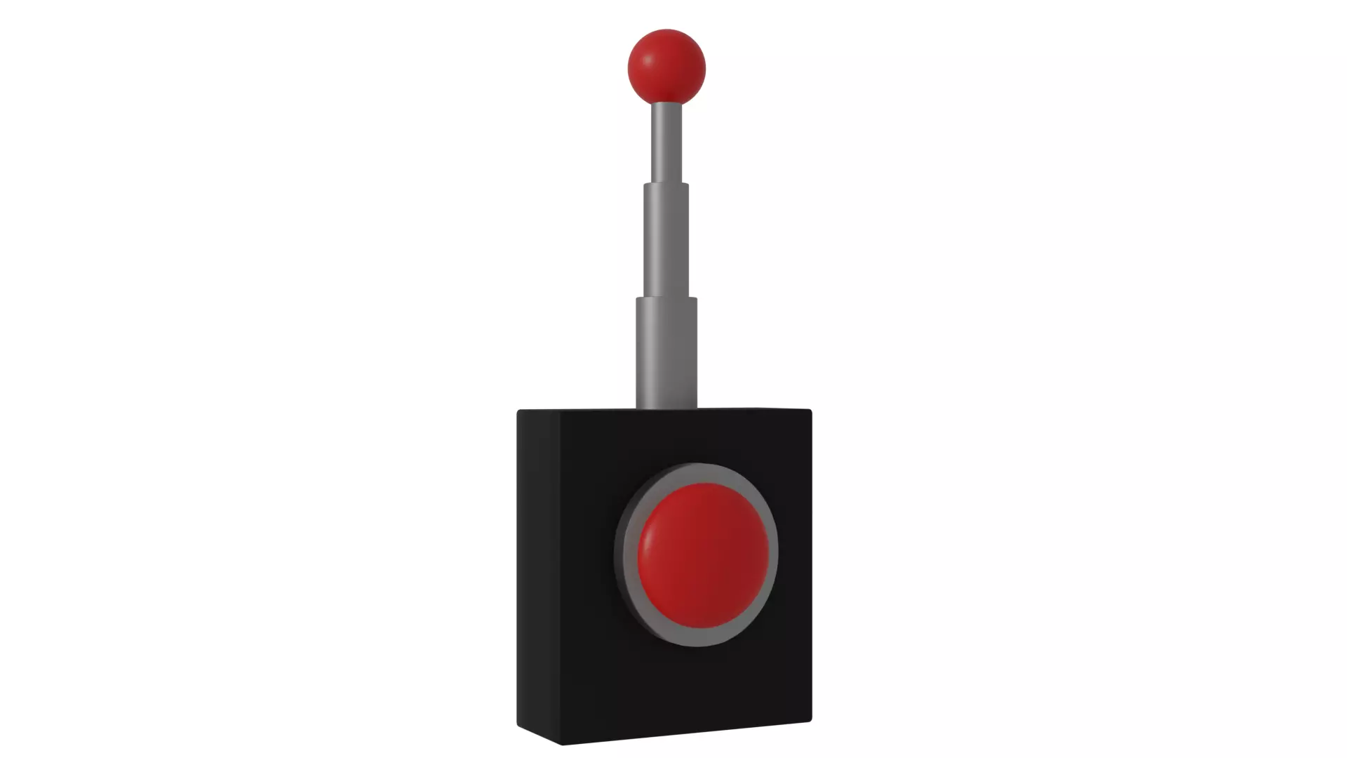 CARTOON REMOTE CONTROL RED BUTTON Free low-poly 3D model