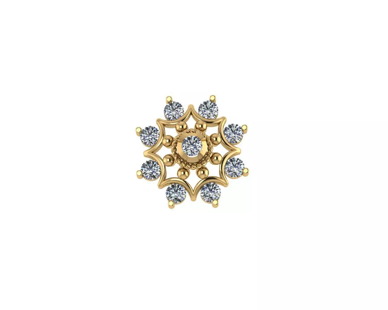 Nose Pin 3D print model