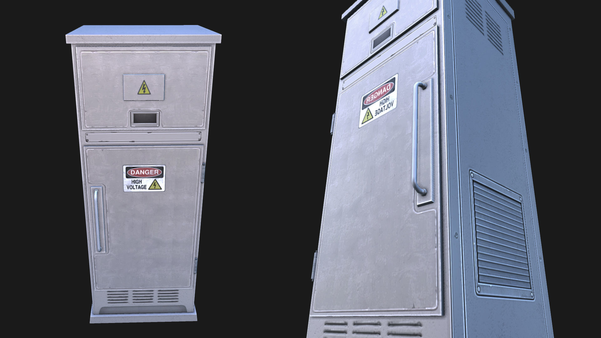 Utility Boxes Pack Low-poly 3D model_2