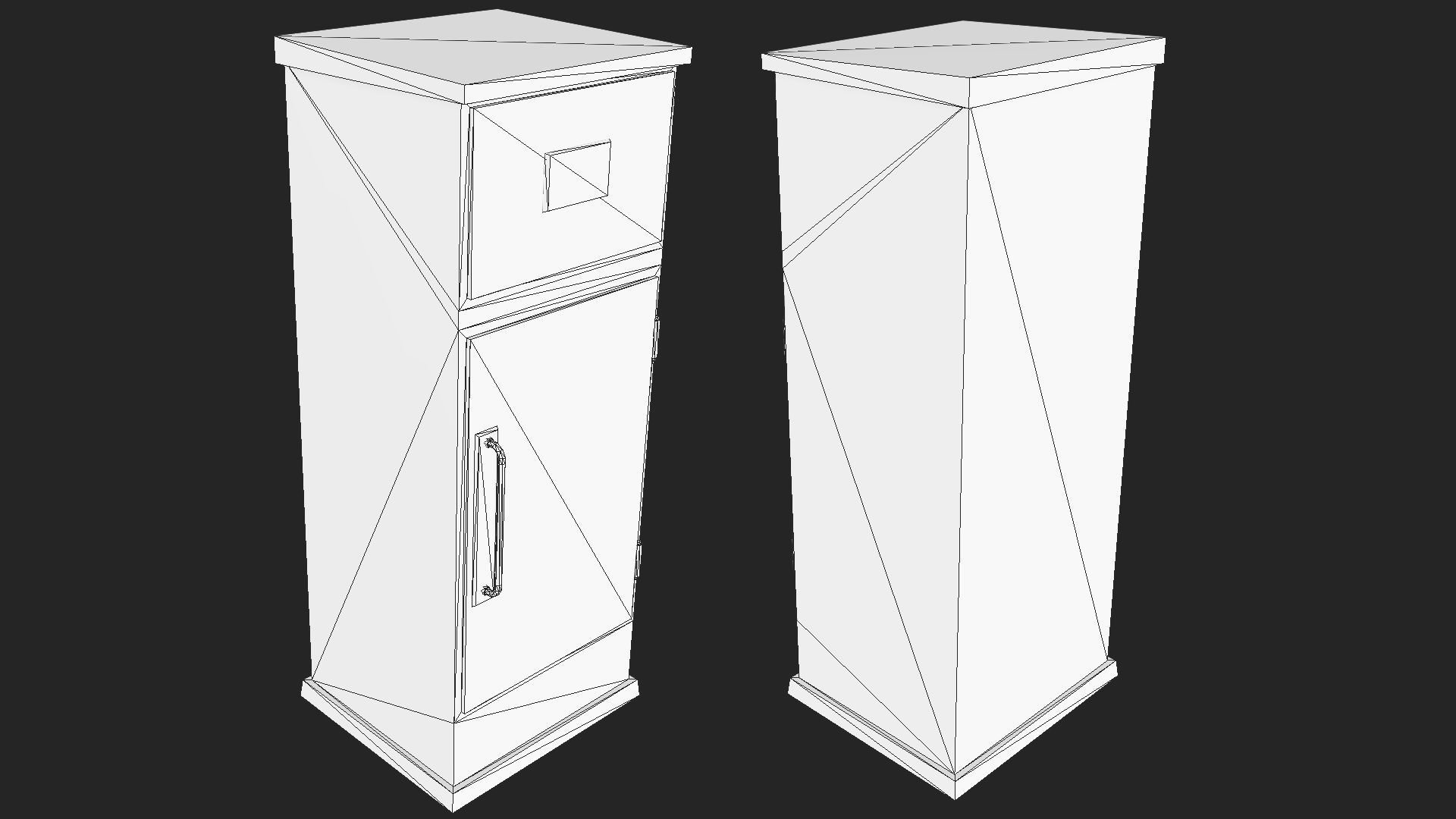 Utility Boxes Pack Low-poly 3D model_4