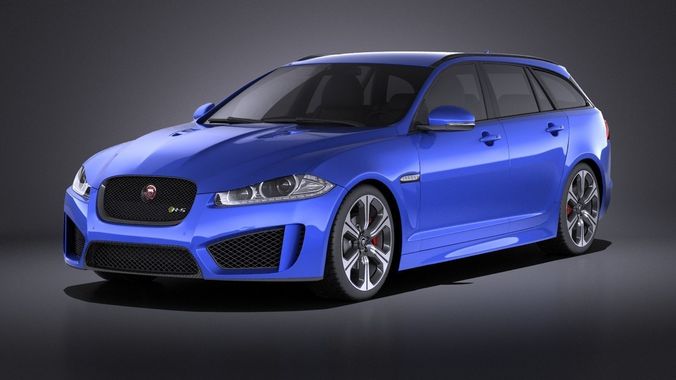 Jaguar XFR-S Sportbrake 2016 VRAY 3D model