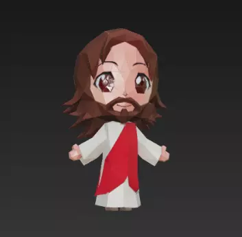 Papercraft Jesus 3D print model