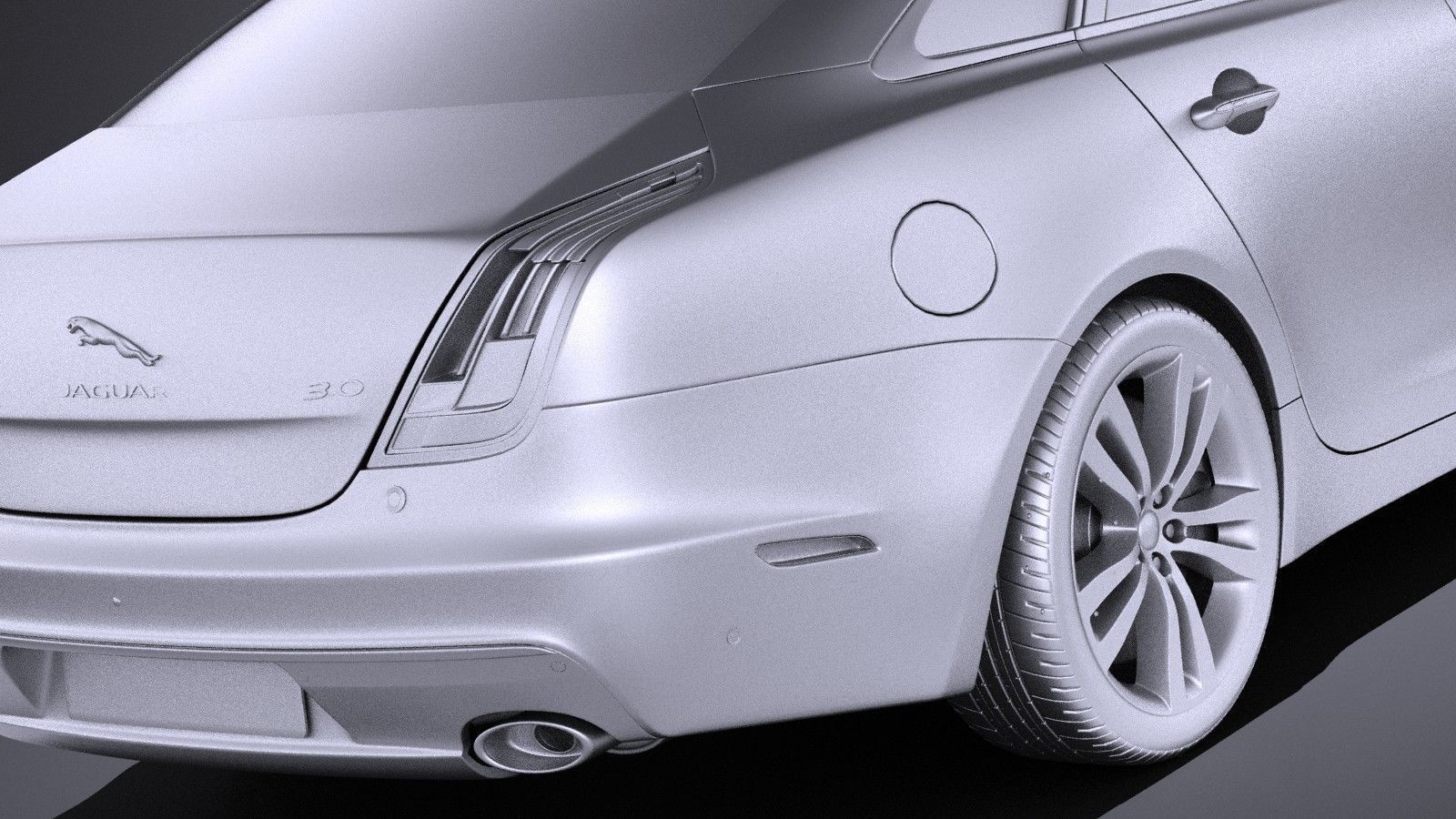 Jaguar XJ 2017 VRAY 3D model_10