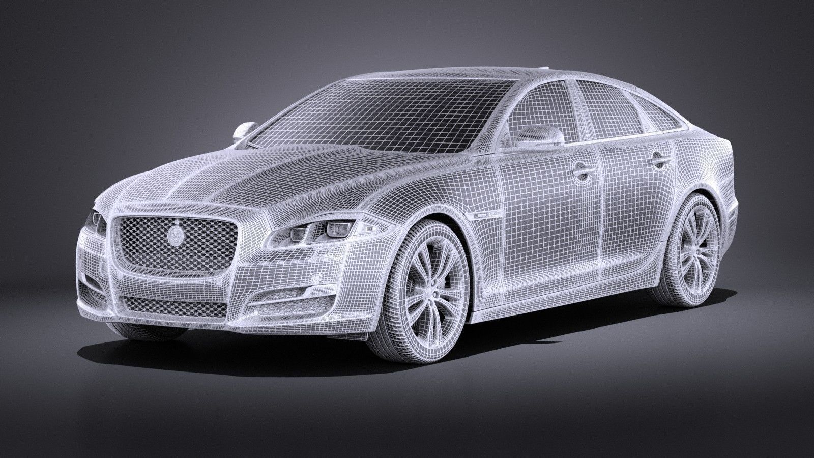 Jaguar XJ 2017 VRAY 3D model_12