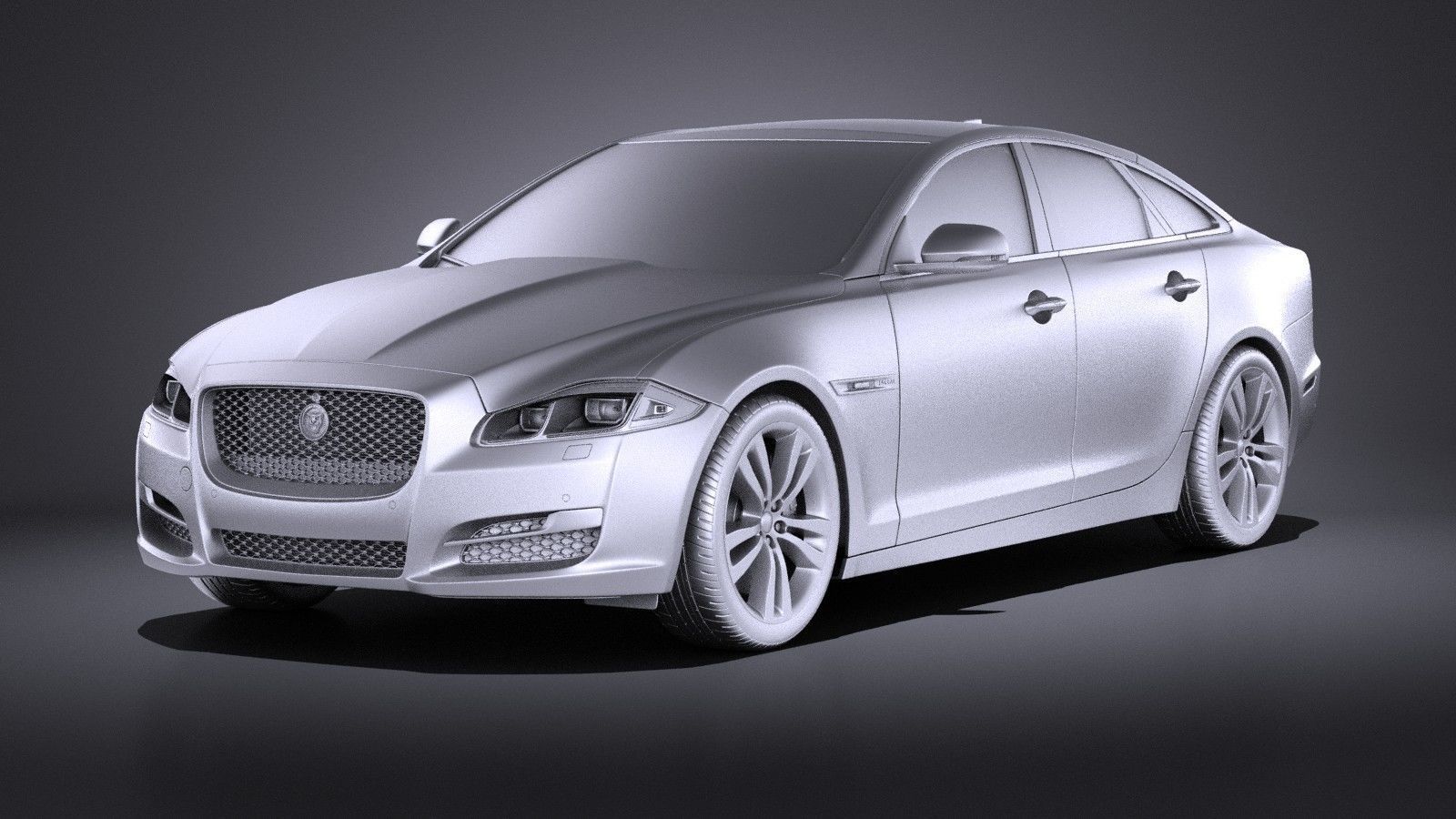 Jaguar XJ 2017 VRAY 3D model_8