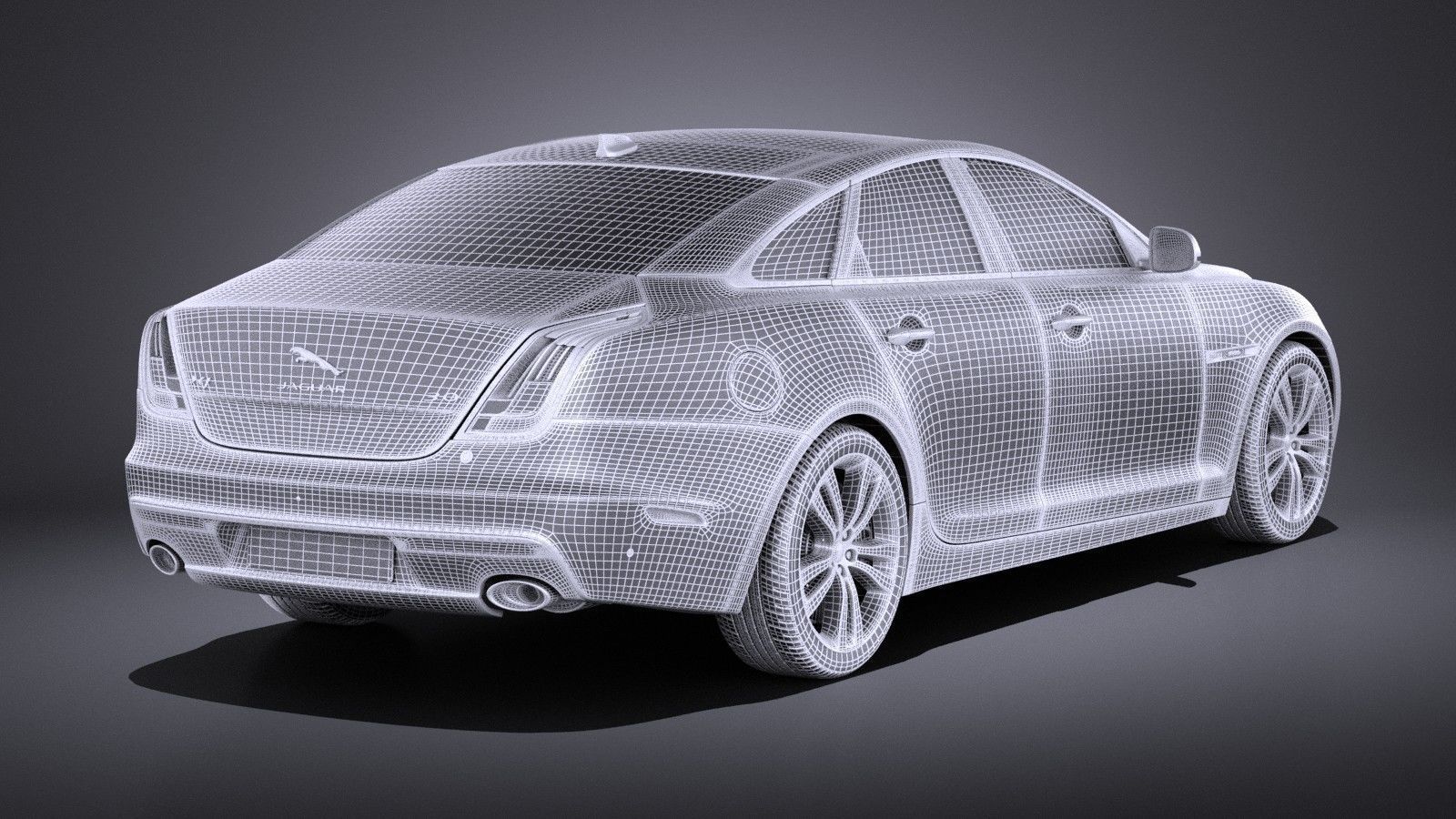 Jaguar XJ 2017 VRAY 3D model_13