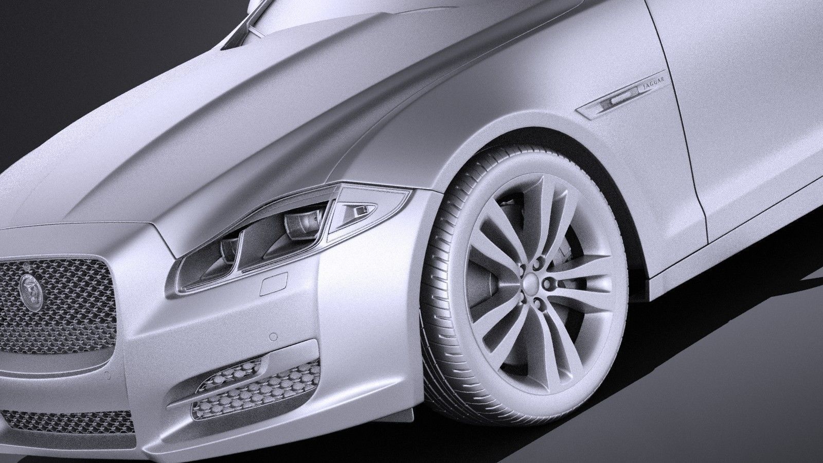 Jaguar XJ 2017 VRAY 3D model_9