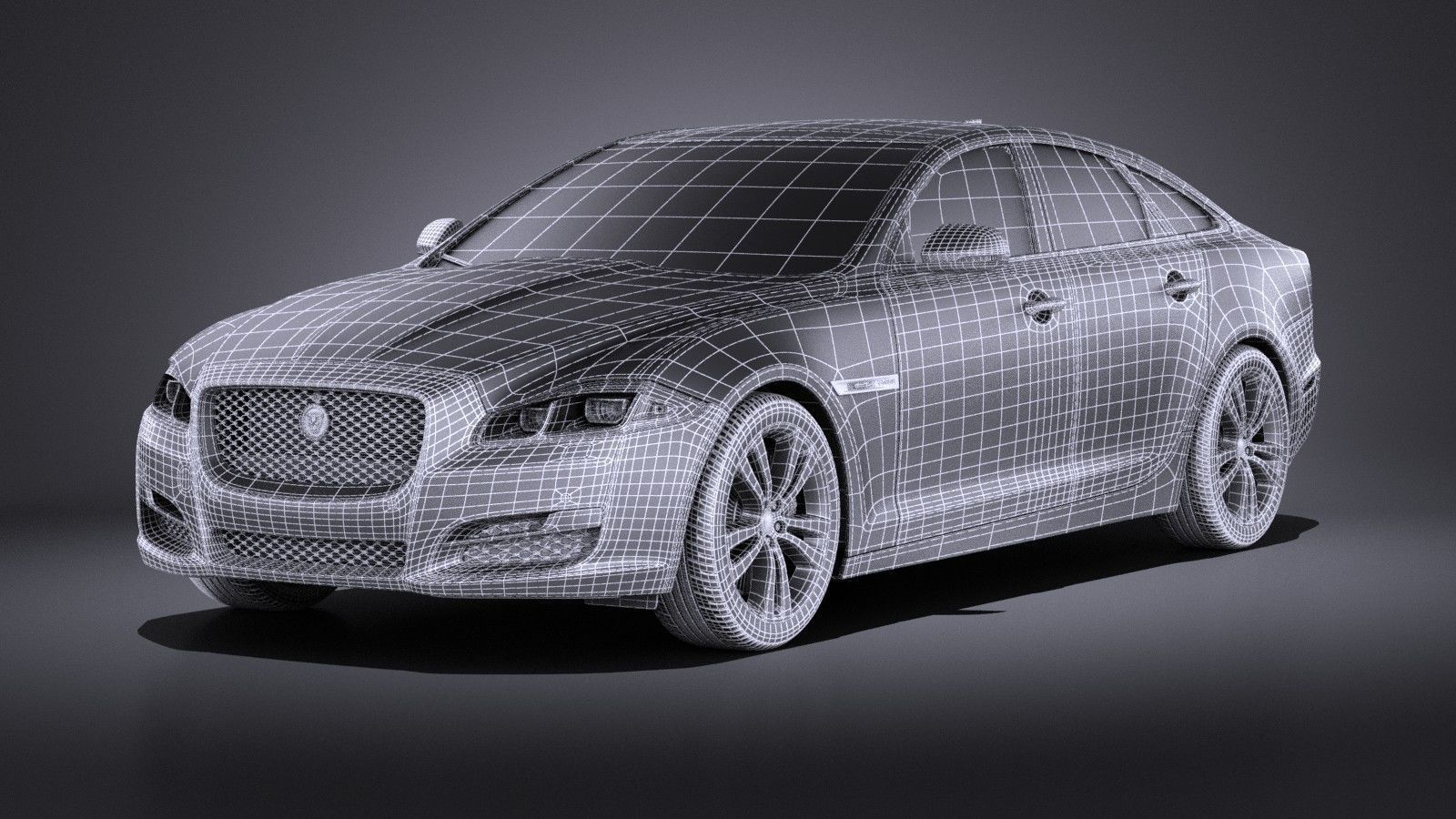 Jaguar XJ 2017 VRAY 3D model_14