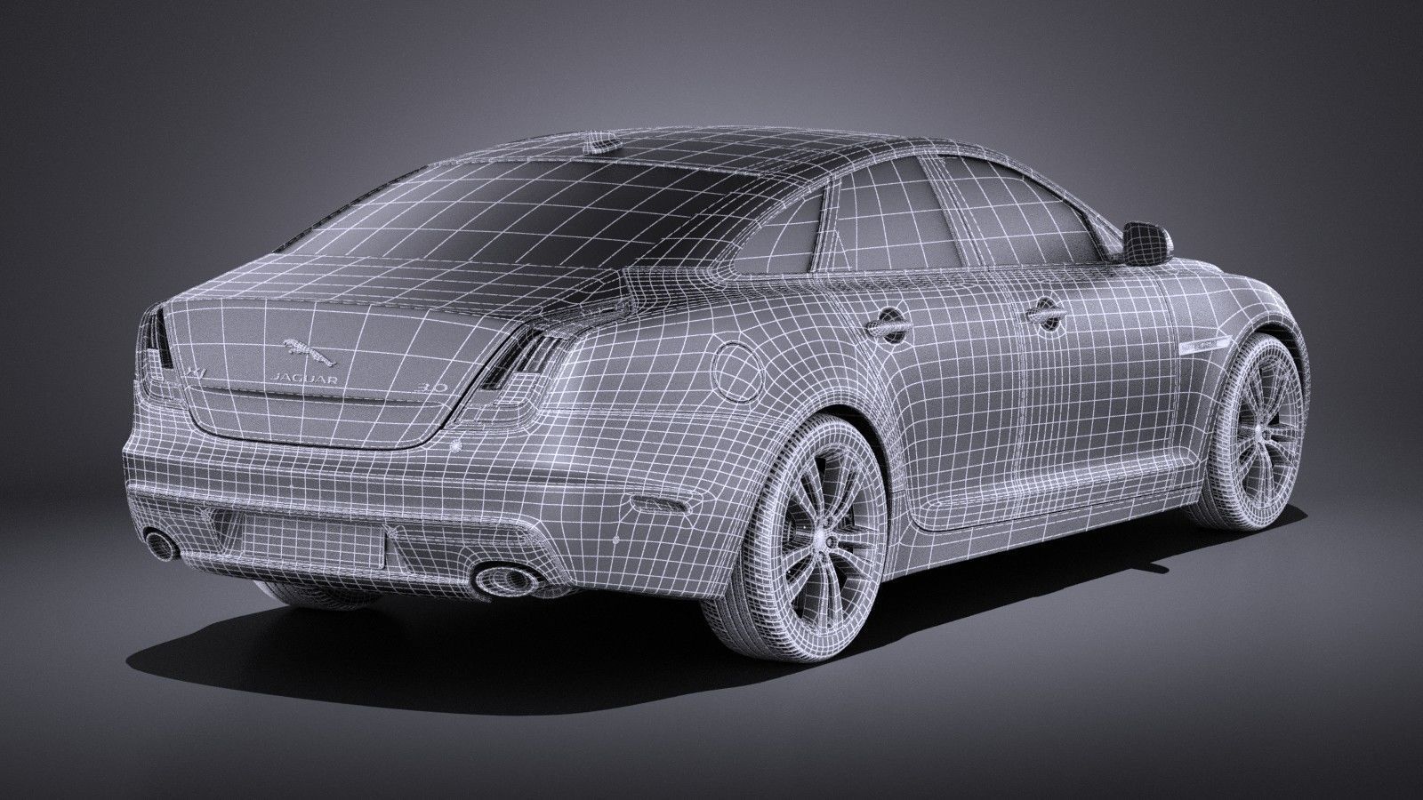 Jaguar XJ 2017 VRAY 3D model_15