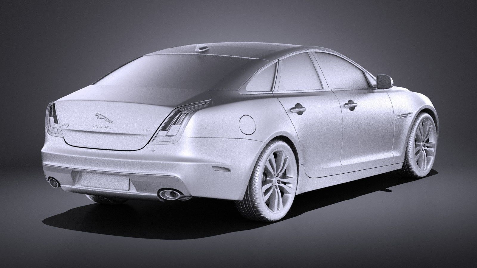 Jaguar XJ 2017 VRAY 3D model_11