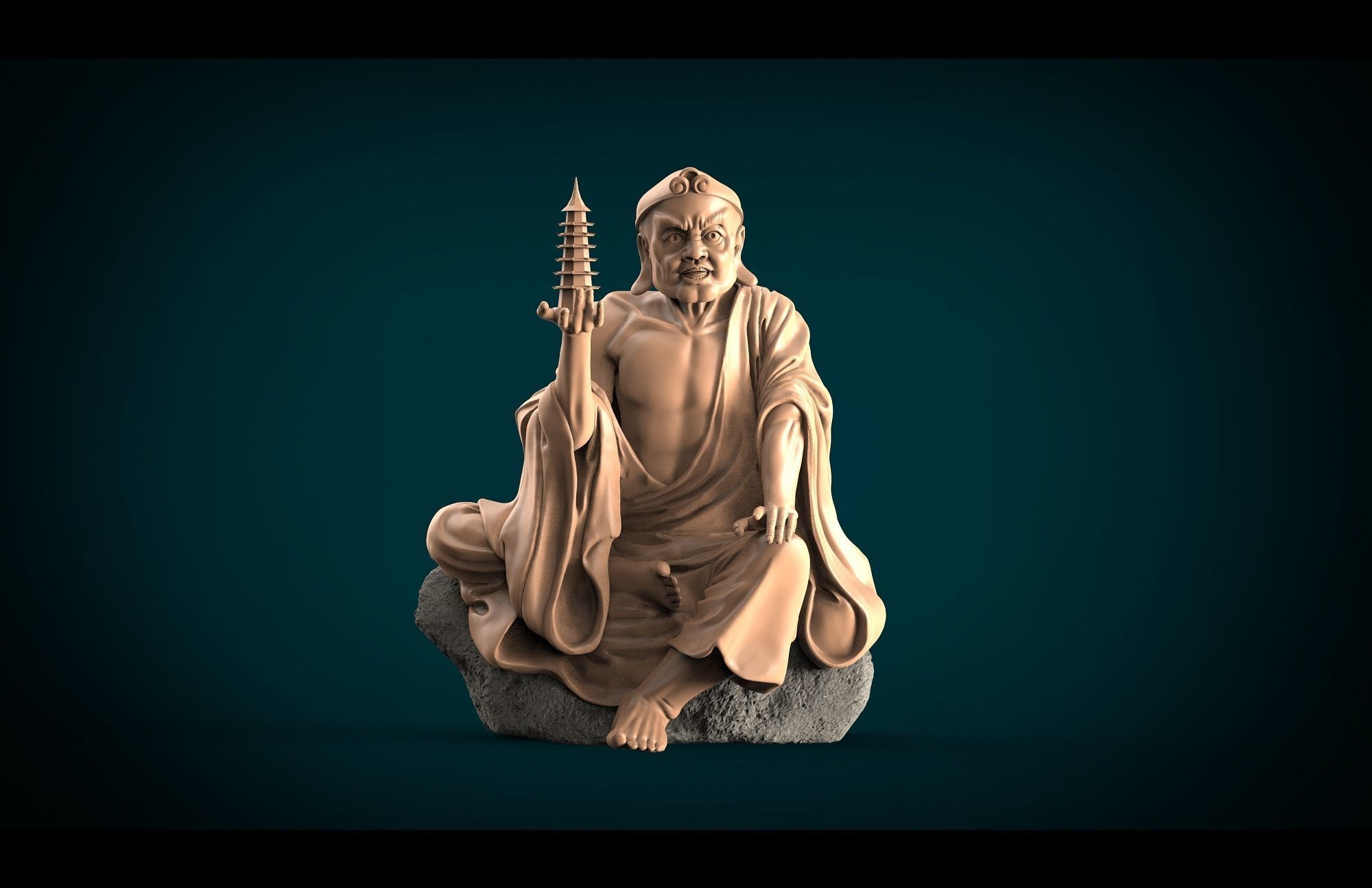 Buddhist 04 3D model_0