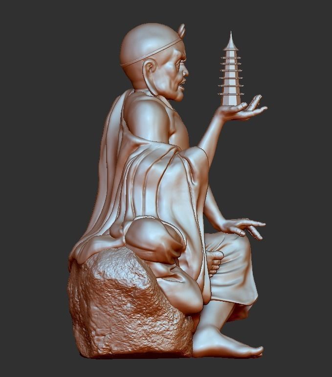 Buddhist 04 3D model_2