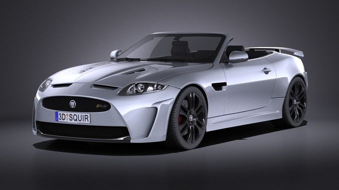 Jaguar XKR-S Convertible 2014 VRAY 3D model