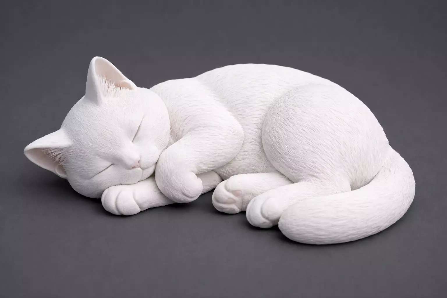 Sleeping Cat Sculpture Print STL 3D print model