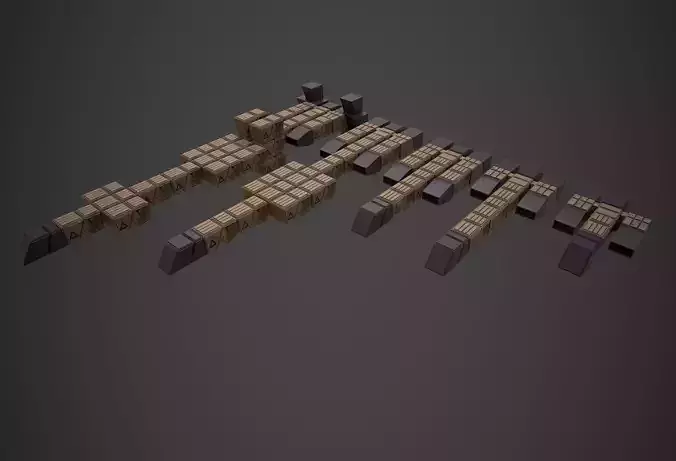 Modular Spaceship Ten 3D model