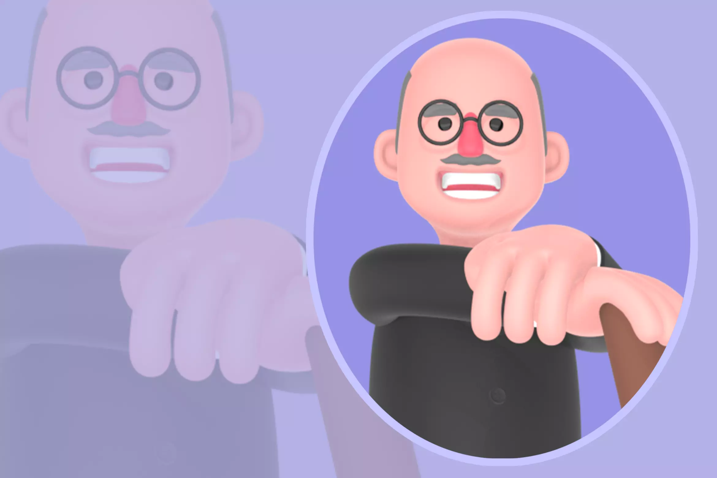 Stylized 3D Male Judge Character - Cartoon Confident Judge 3D model