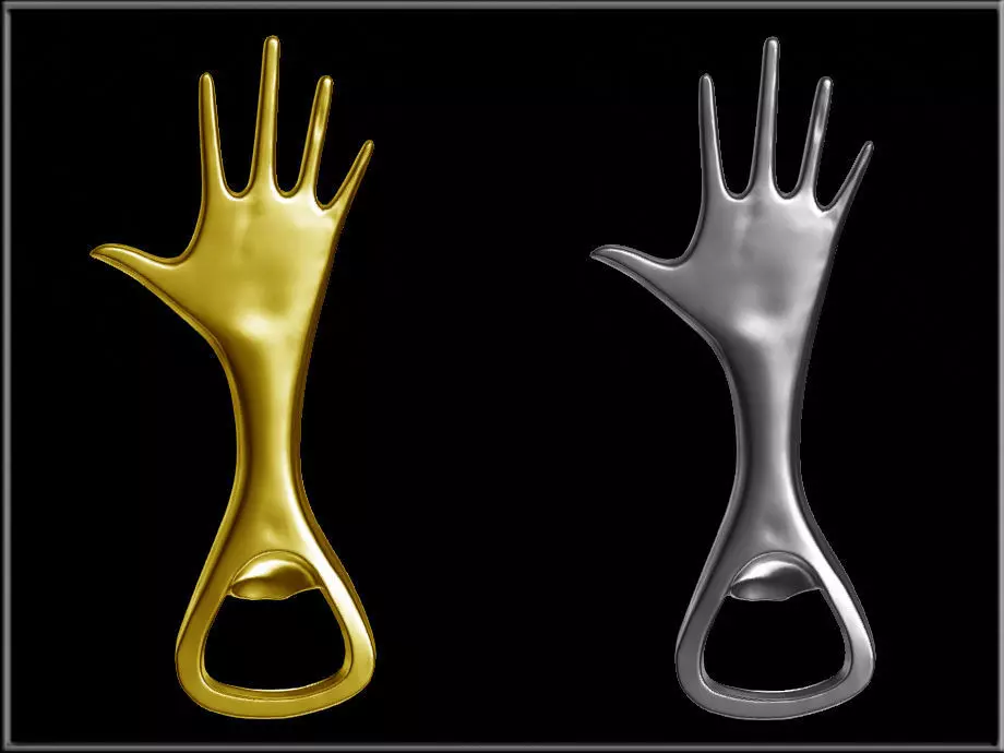 Bottle Opener Hand Low-poly 3D model