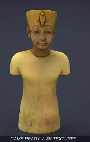 Tutankhamun King Low-poly 3D model