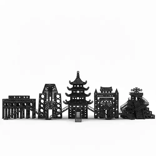 Global Architecture with Steers 3D Model