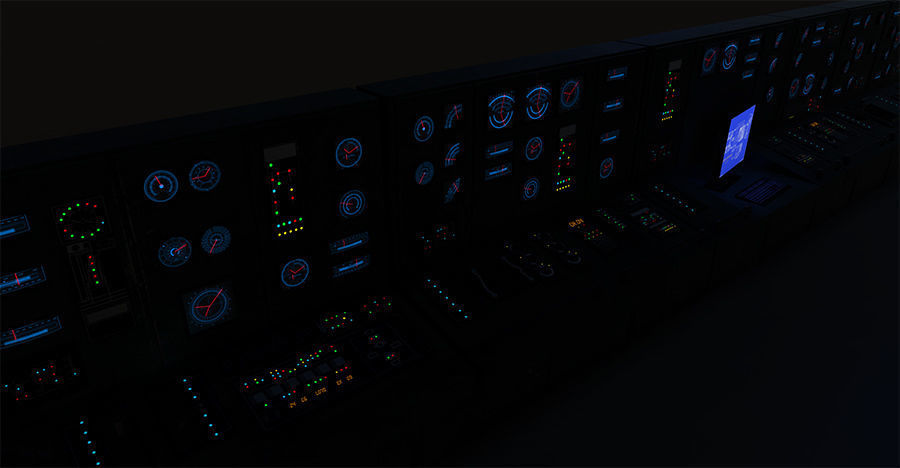 Command centre models Low-poly 3D model_11