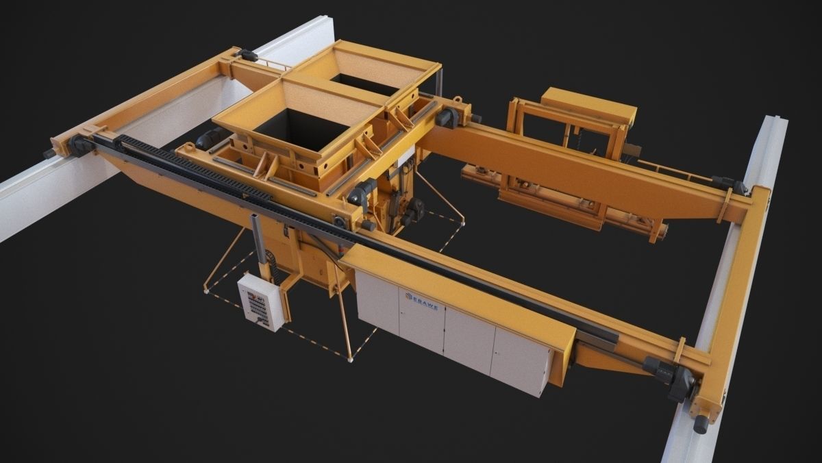Concrete plant machine 3D print model_5