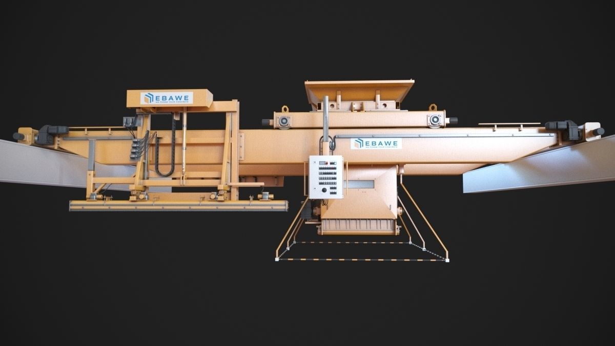 Concrete plant machine 3D print model_1