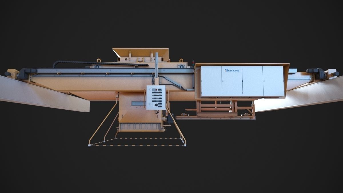 Concrete plant machine 3D print model_2
