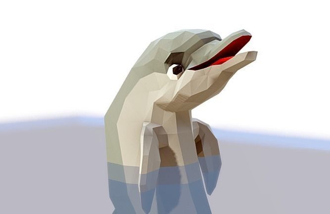 Dolphin Low-poly 3D model