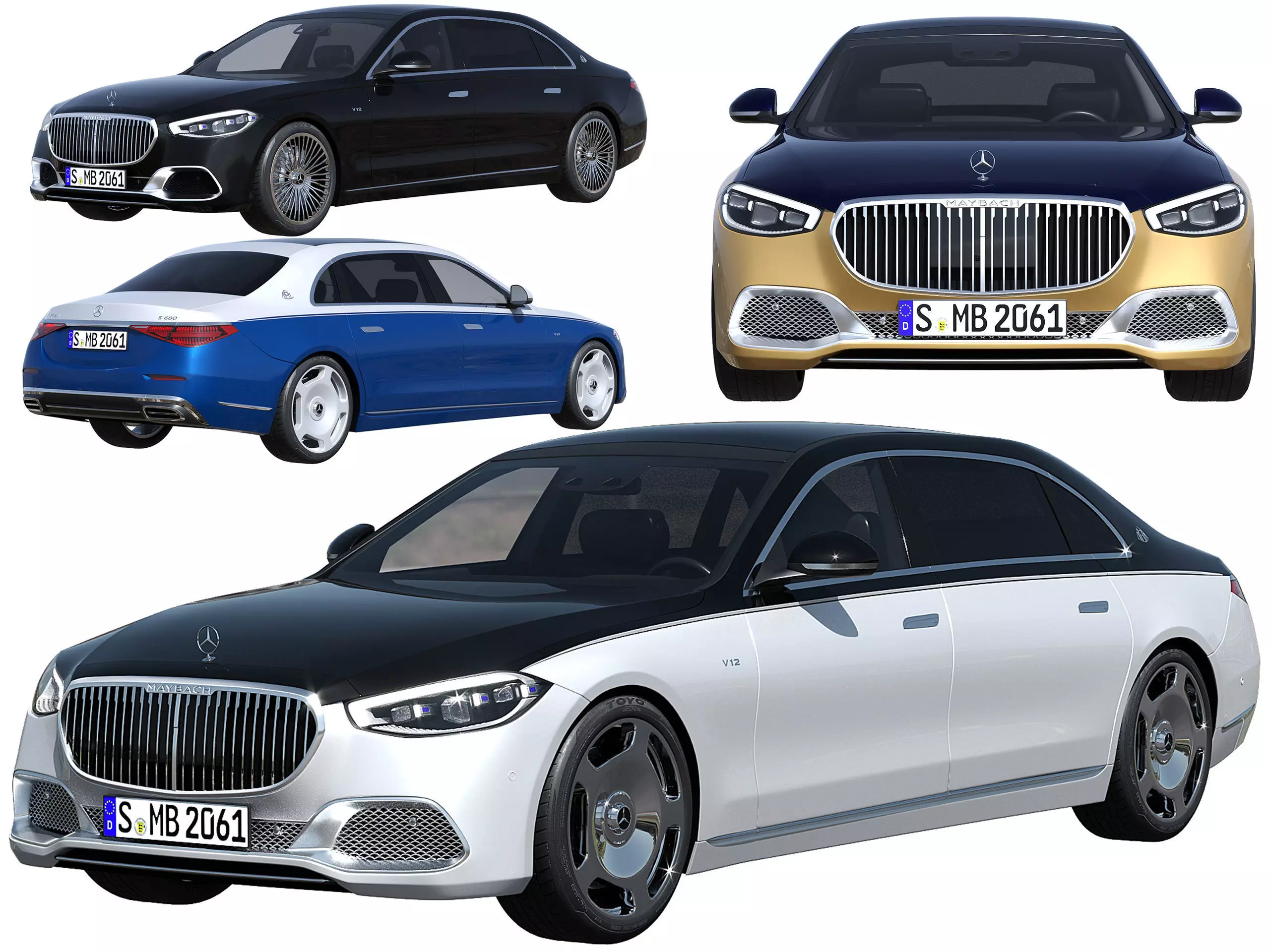 Mercedes-Maybach S680 V12 3D model