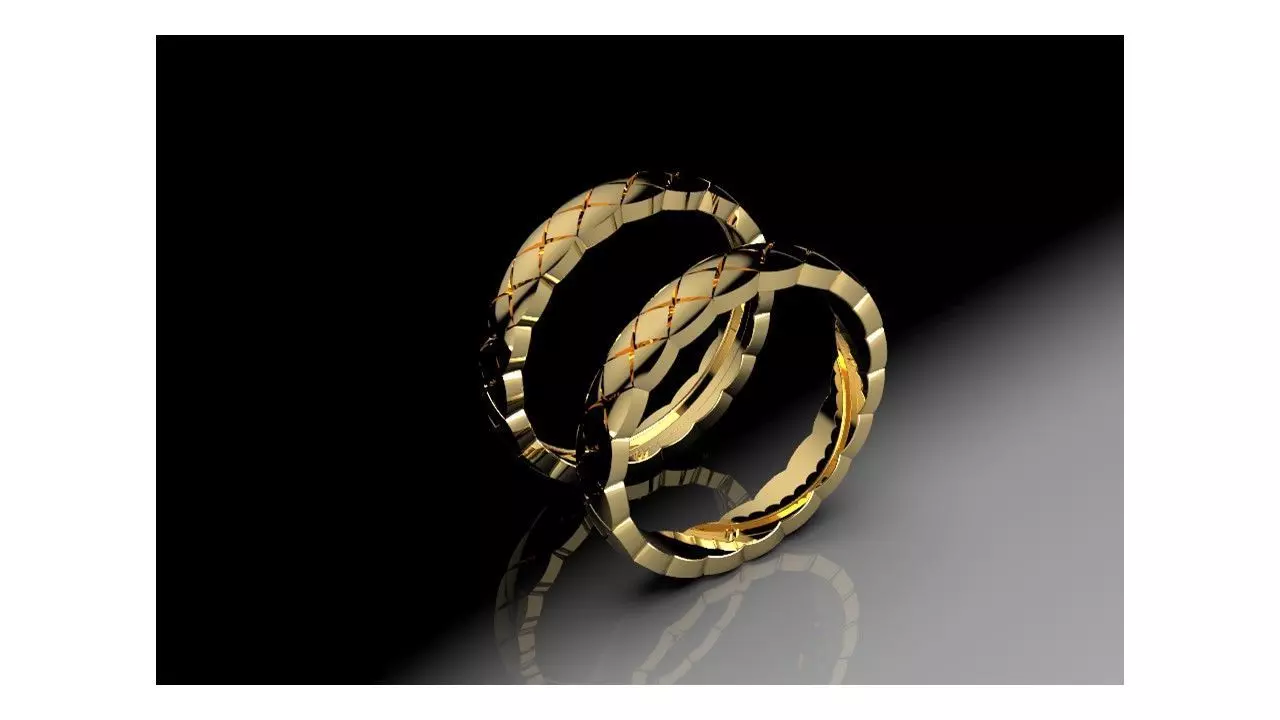 chanel Rings two types By Ring Lake 22EA 2 Rings 3D print model