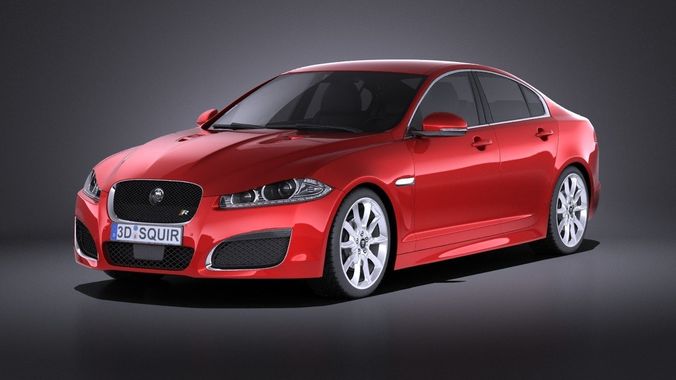 Jaguar XF-R 2015 VRAY 3D model