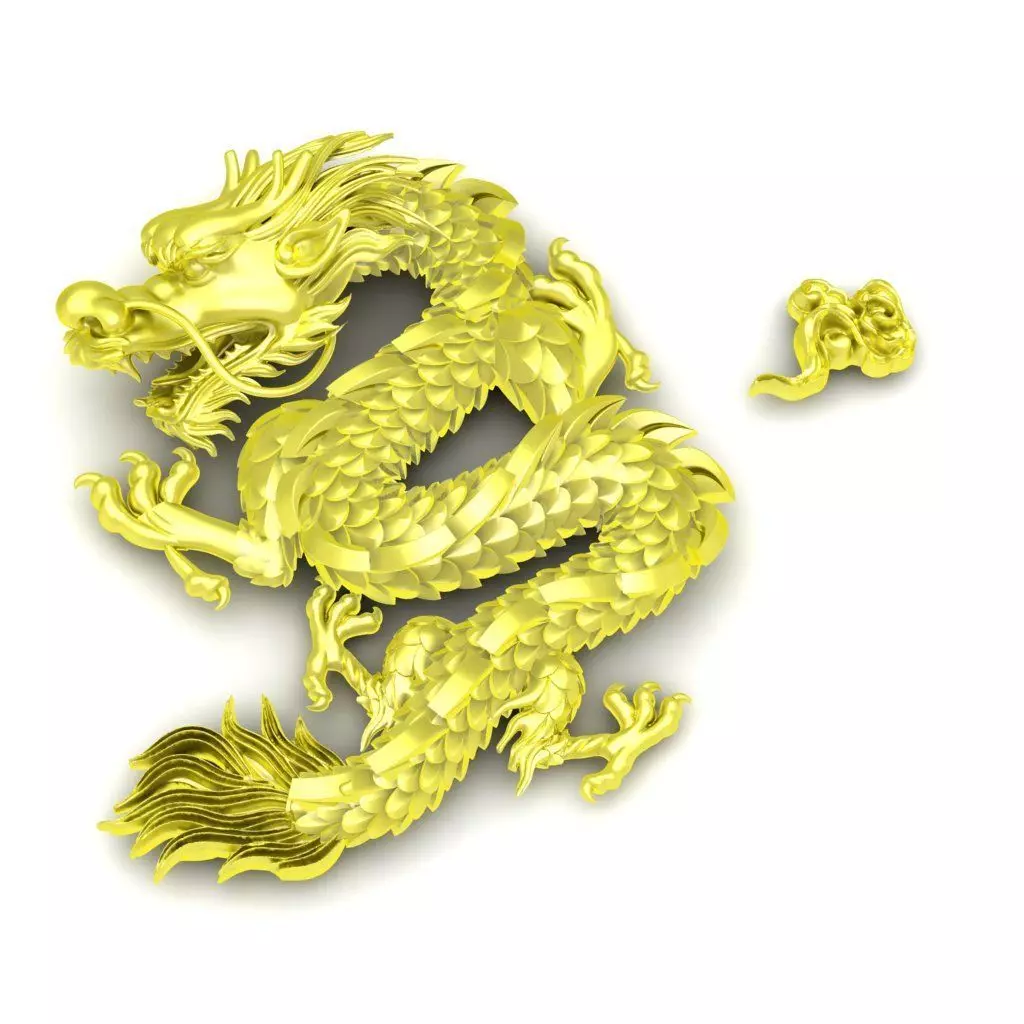 Chinese Dragon Motif Jewelry Design 99a 3D print model