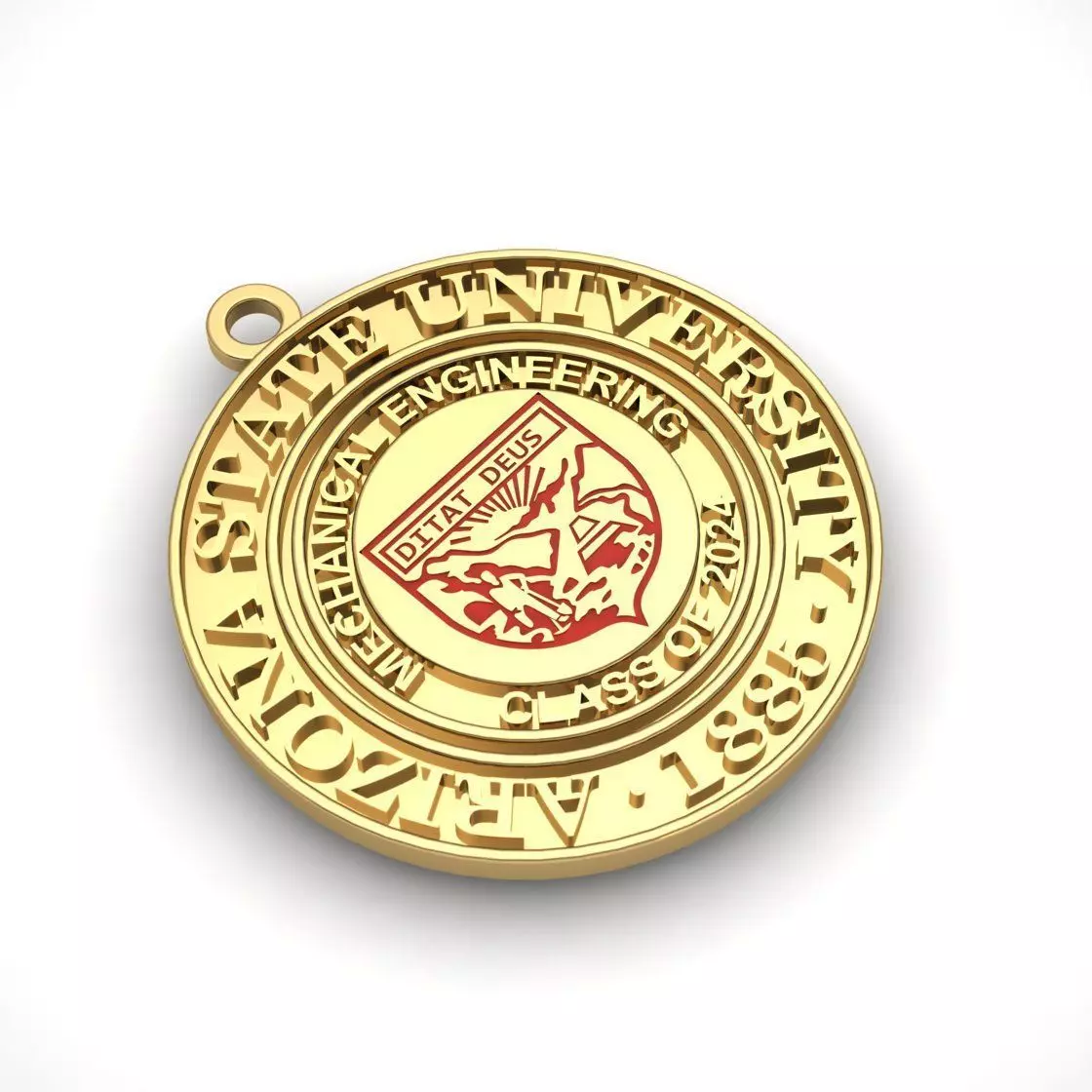 Arizona state university pendent 3D print model
