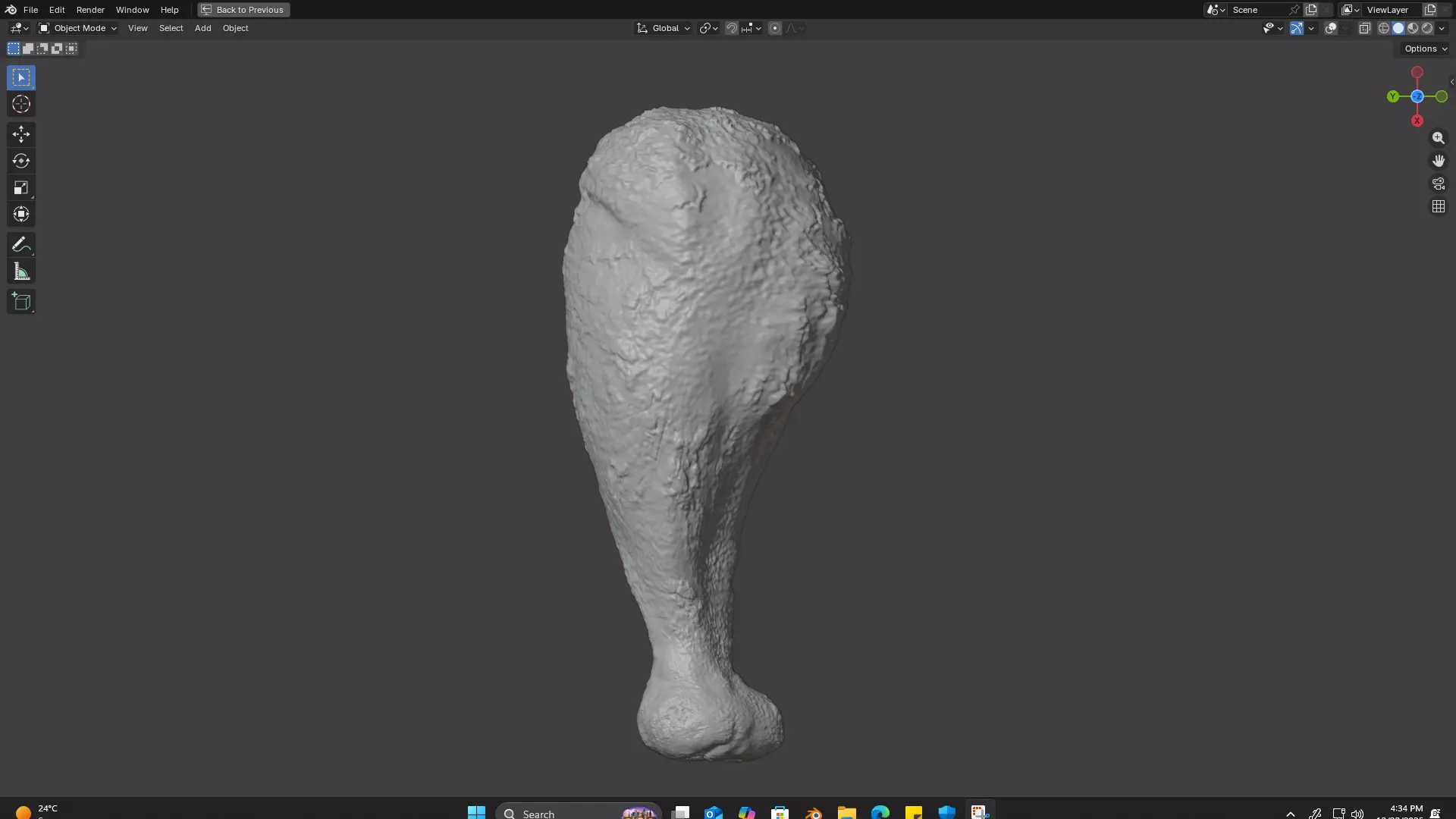 Fried Chicken Leg 3D print model