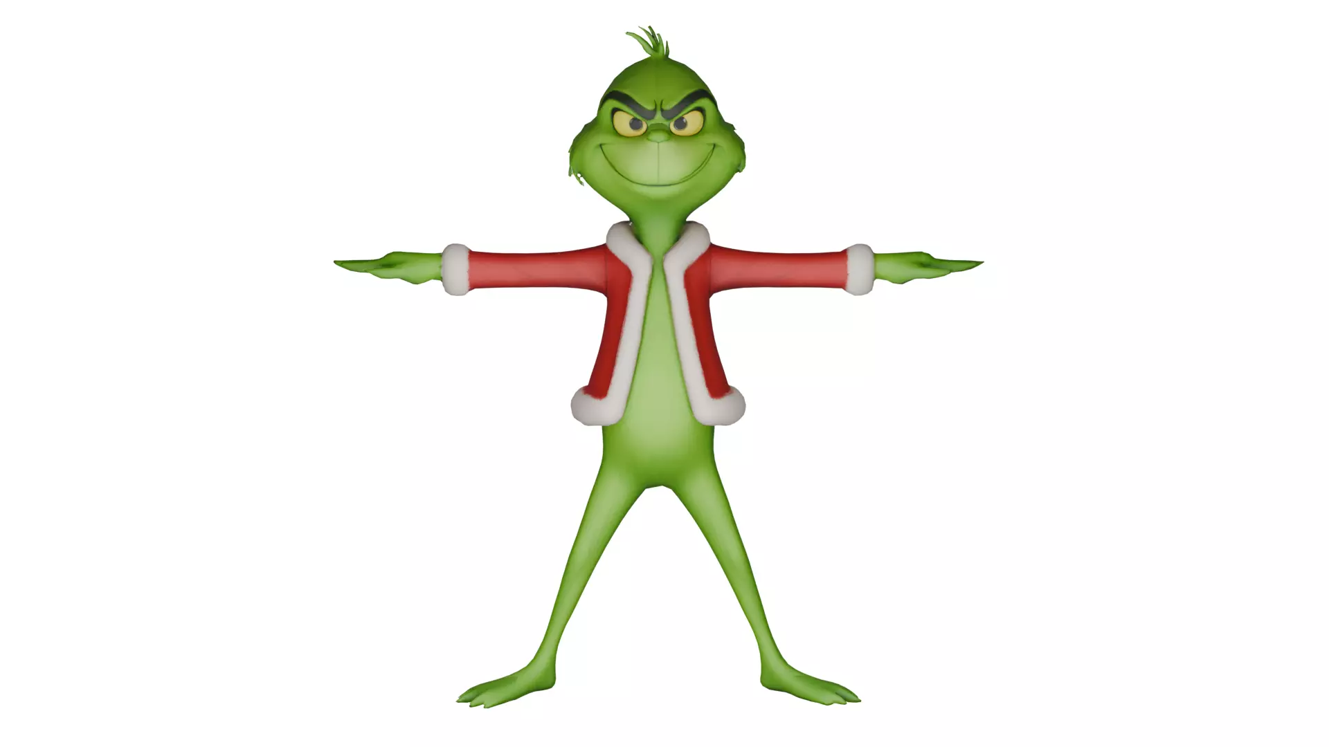 Grinch Low-poly 3D model