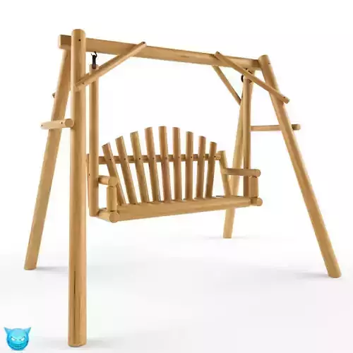 Multiple Seats Wooden Swing 2
