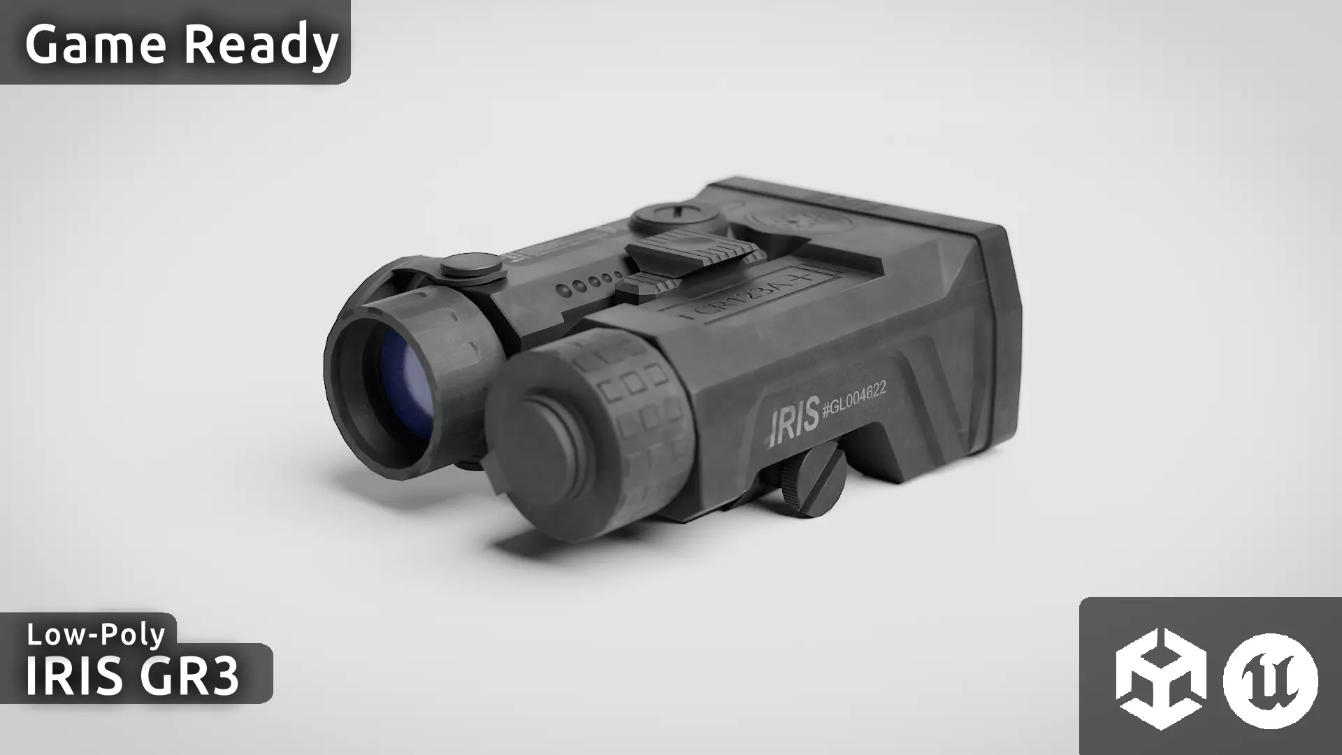 Holosun IRIS GR3 Laser Low-poly 3D model