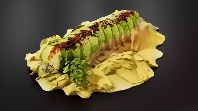 Avocado chicken  3D model 3