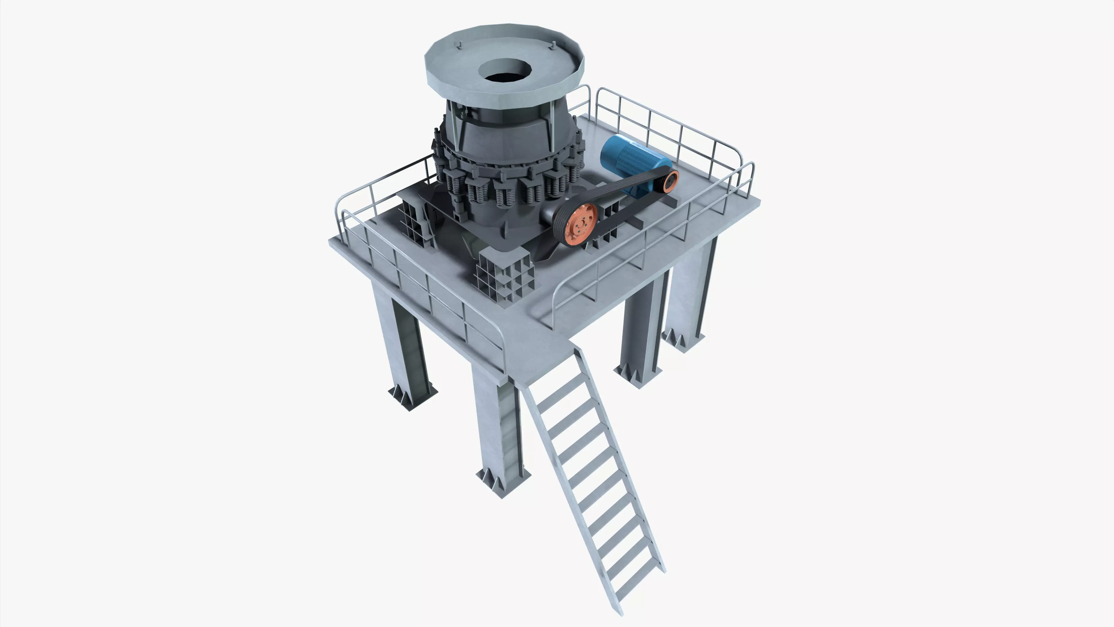 Stone Crusher 3D model
