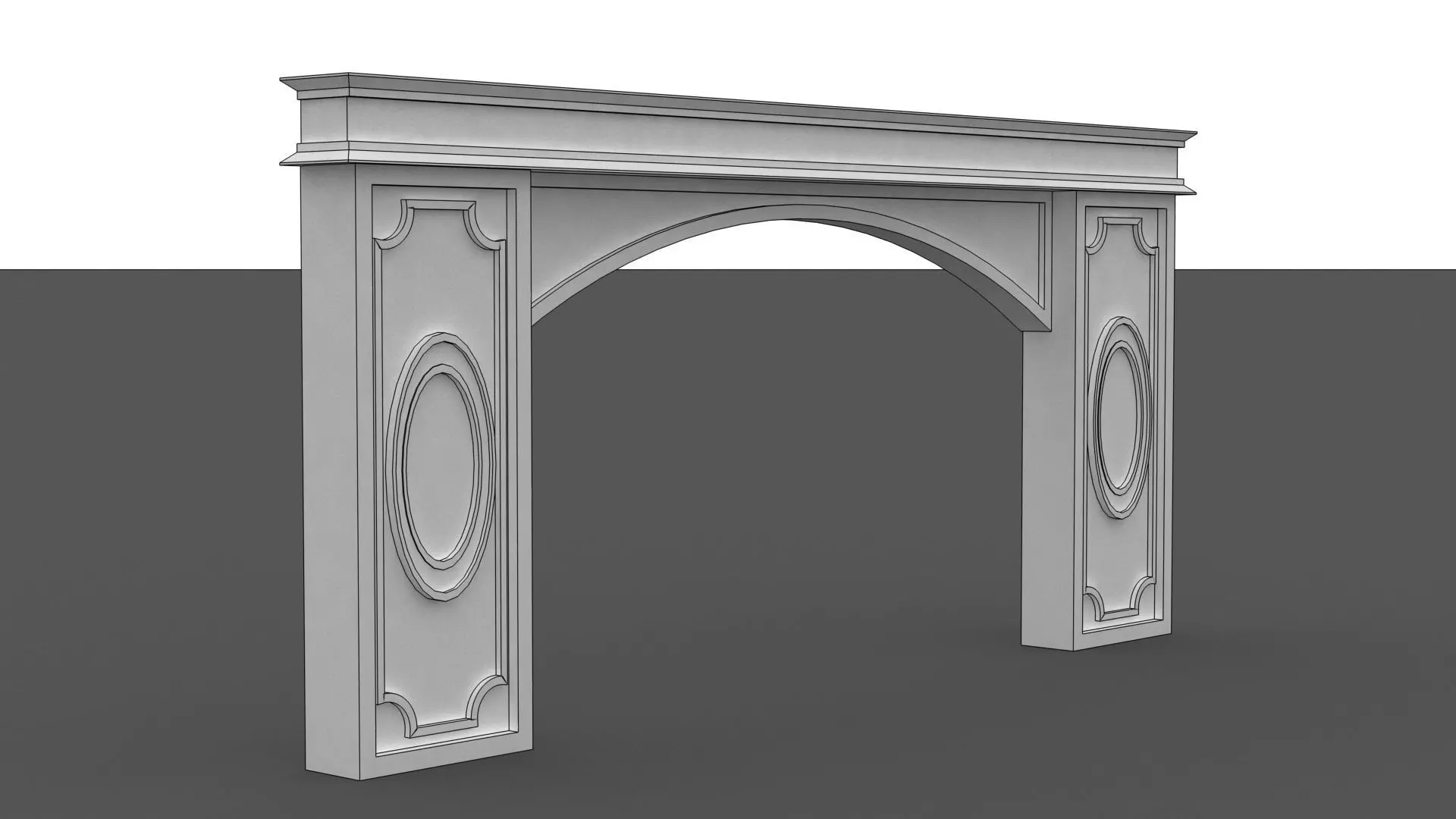 Modern Entry Arch 3D model