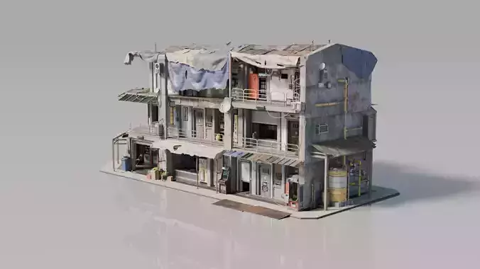 Neighborhood house Building 3 3D model