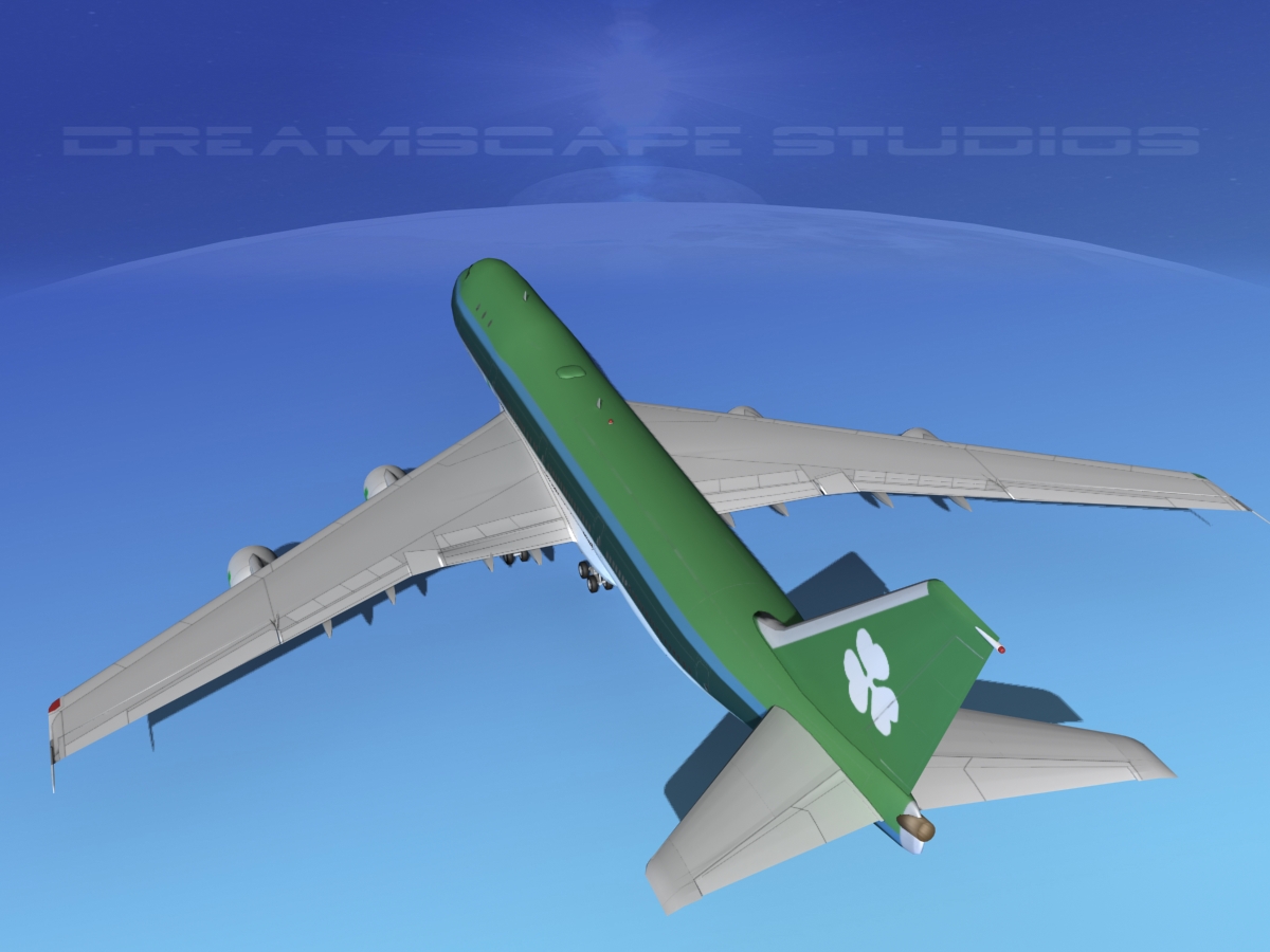 Boeing 747-100 Aer Lingus 3D model_7