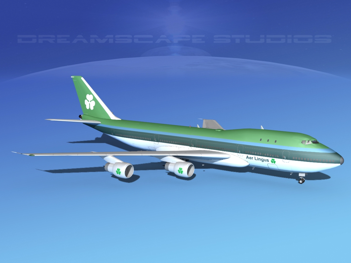 Boeing 747-100 Aer Lingus 3D model_3