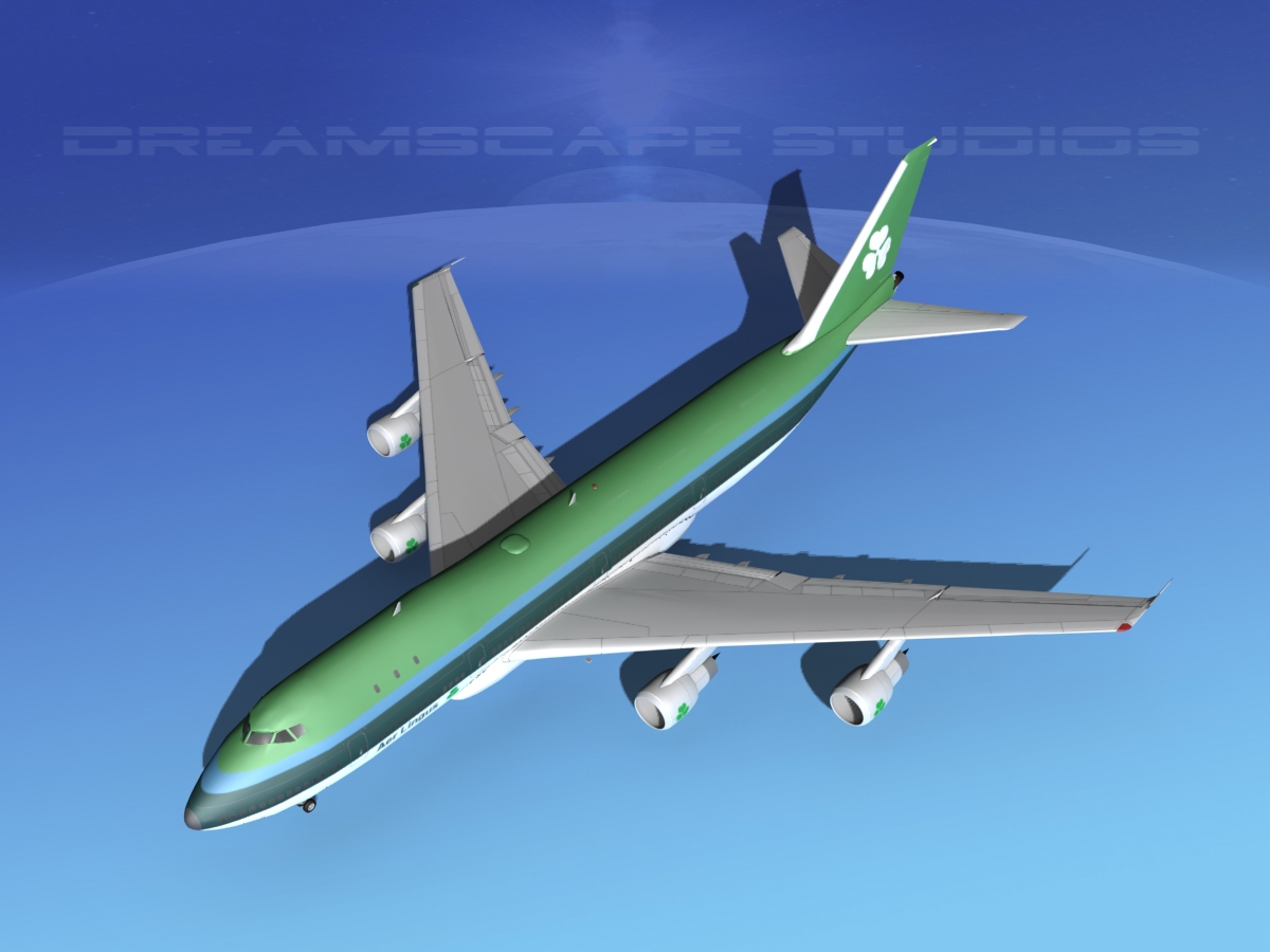Boeing 747-100 Aer Lingus 3D model_10