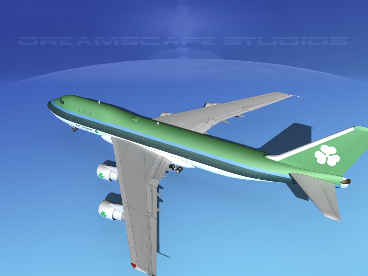 Boeing 747-100 Aer Lingus 3D model_8
