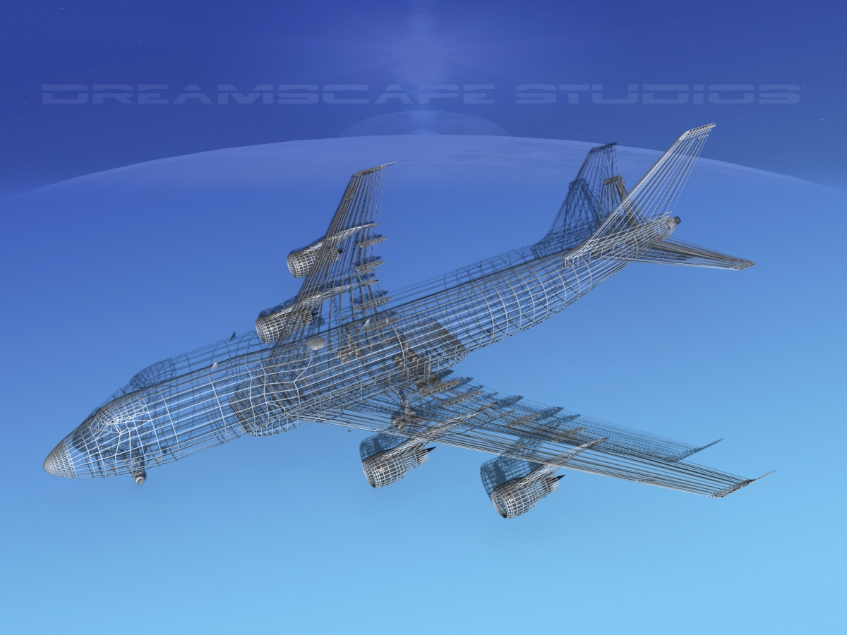 Boeing 747-100 Aer Lingus 3D model_11