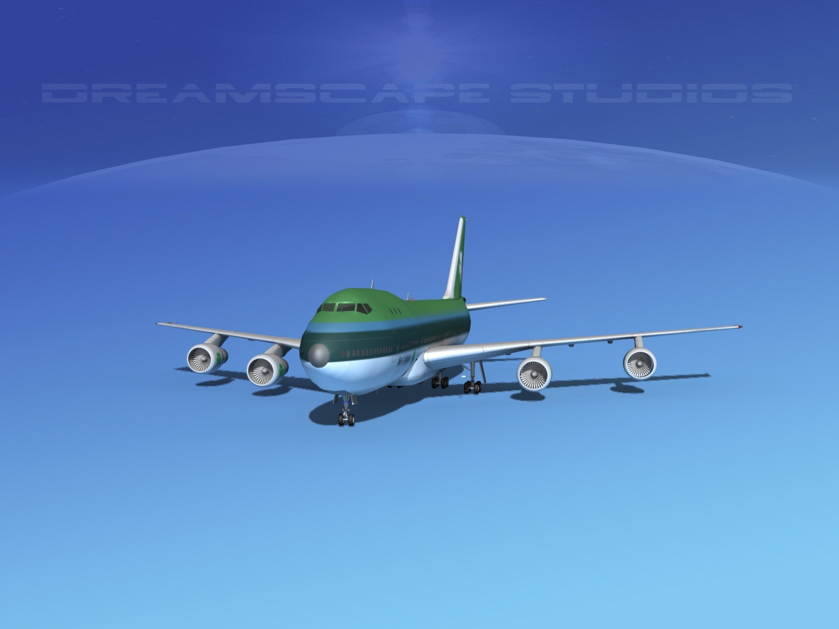 Boeing 747-100 Aer Lingus 3D model_1