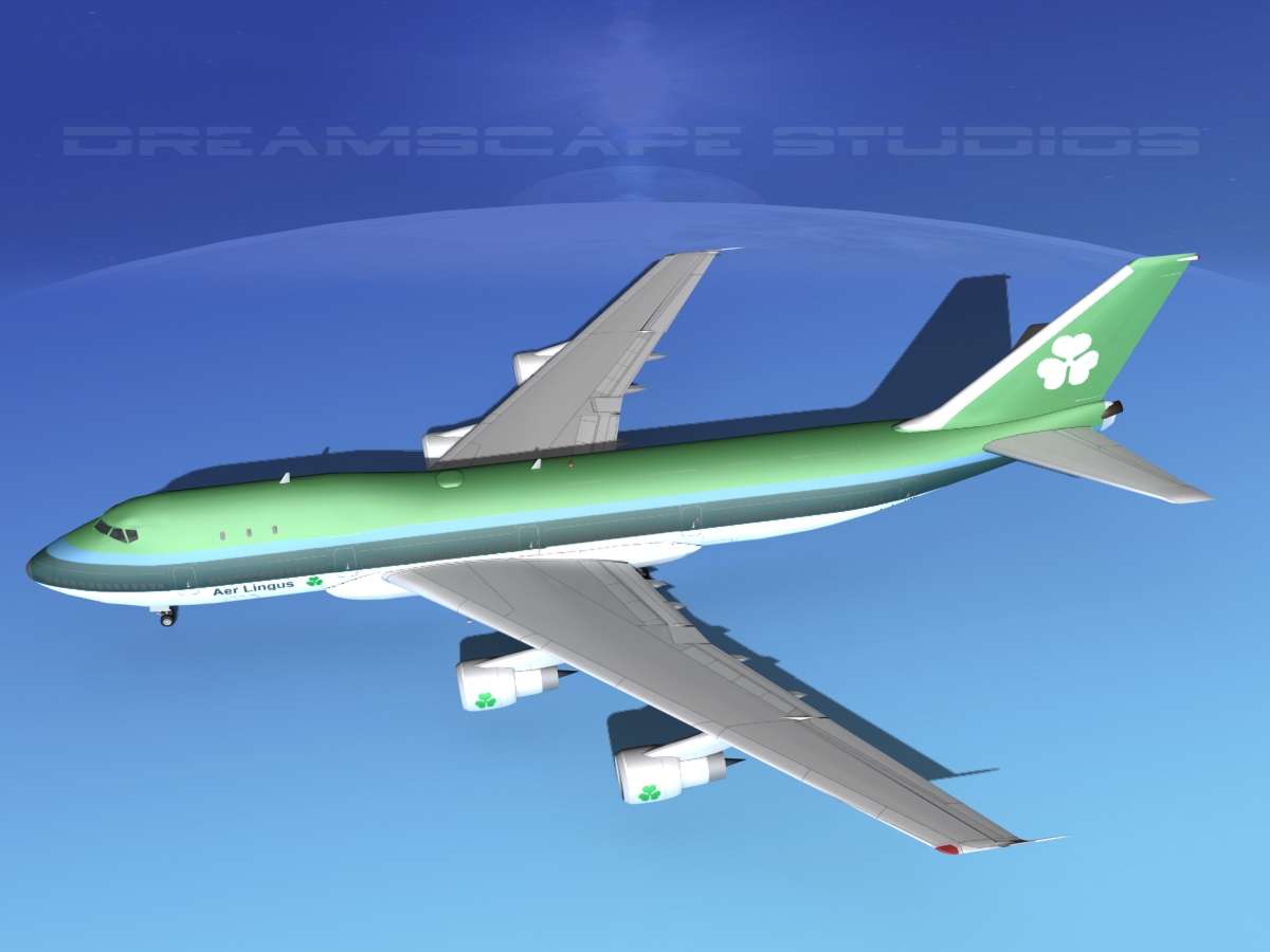 Boeing 747-100 Aer Lingus 3D model_9