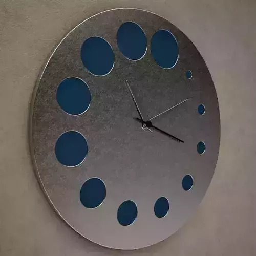 Metal Circular Wall Clock 08 3D model