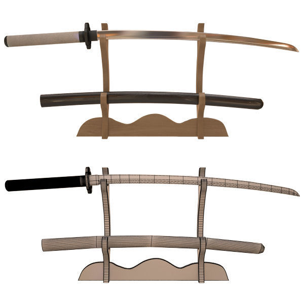 Samuray Sword 3D model_1